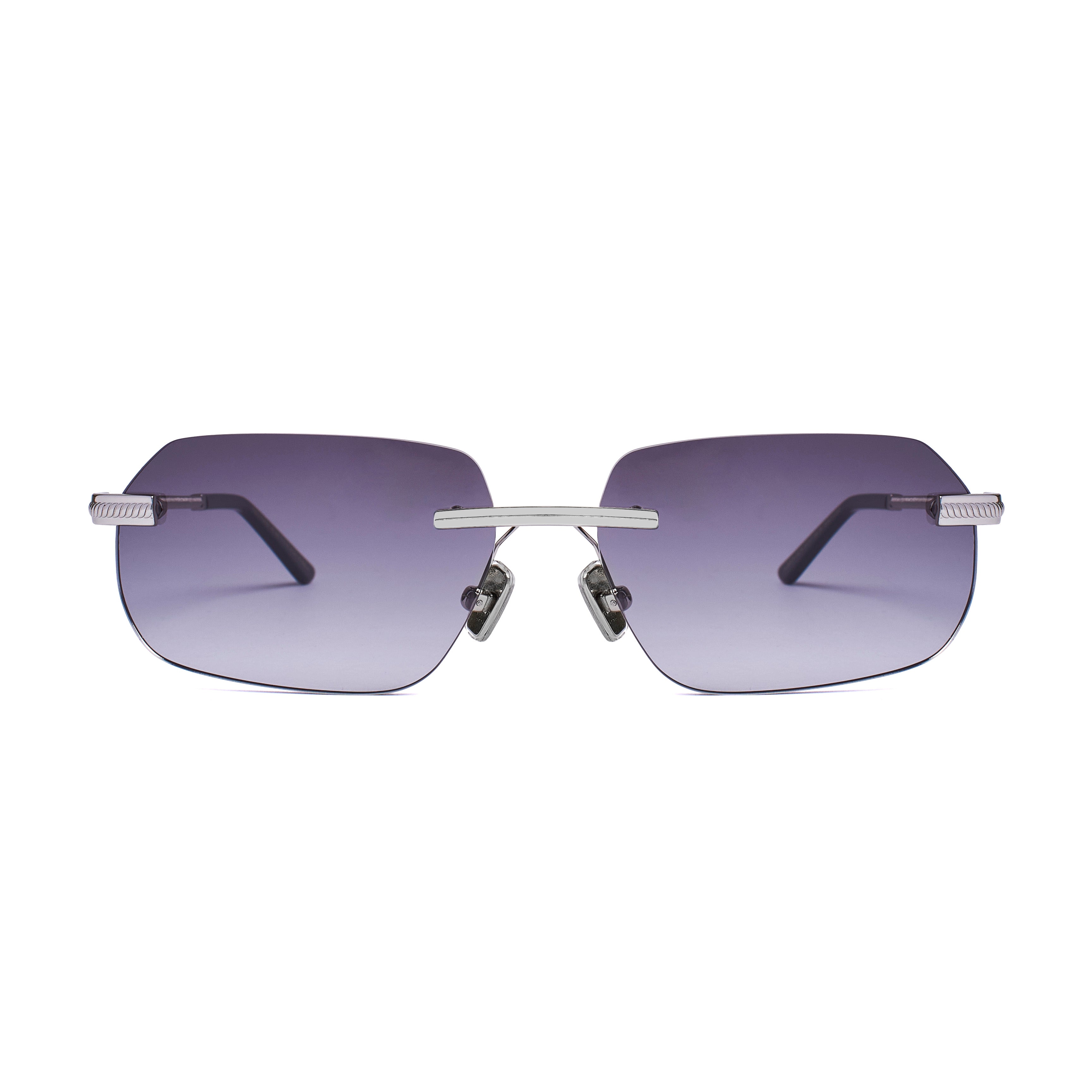 XLAB Unisex XLAB Pedrosa Sunglasses Metal Gold Green Squared Normal Shaded