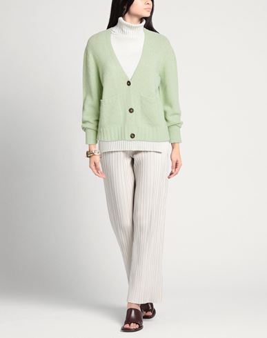 Woman Cardigan Light green Size L Alpaca wool, Polyamide, Wool
