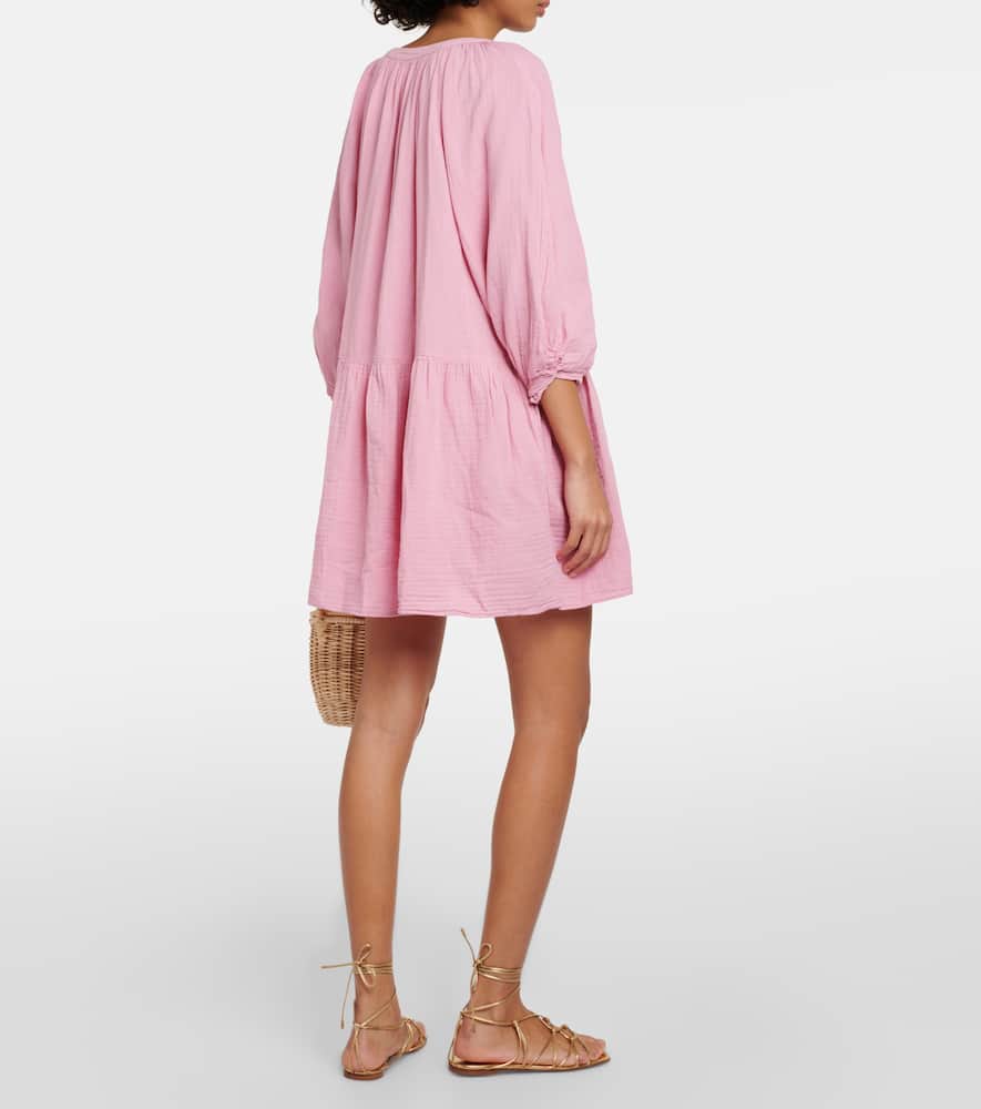 Nica cotton gauze minidress