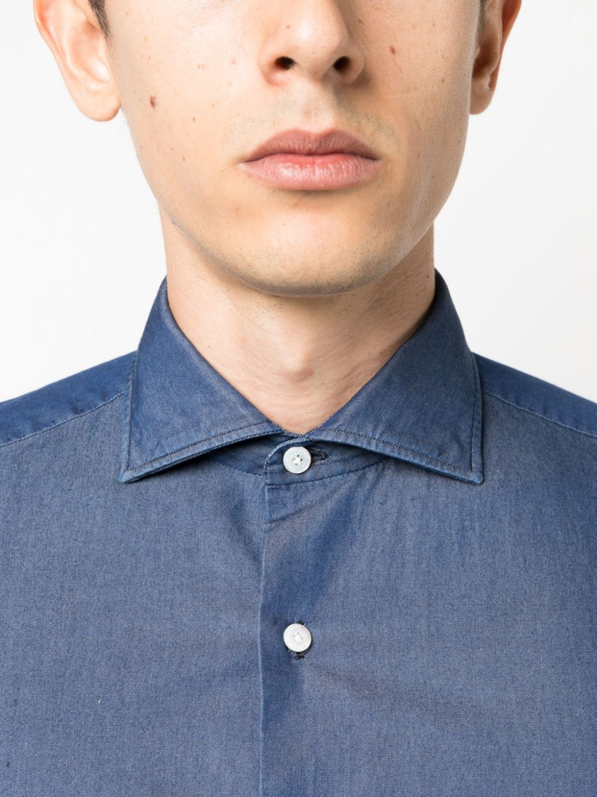 Blue Blue Regular Fit Denim Shirt