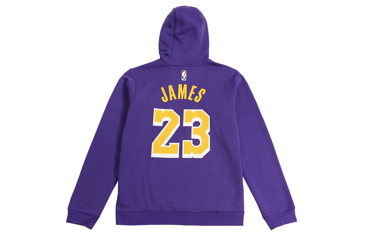 NBA lakers LeBron James Basketball Sports Fleece Lined Pullover Purple