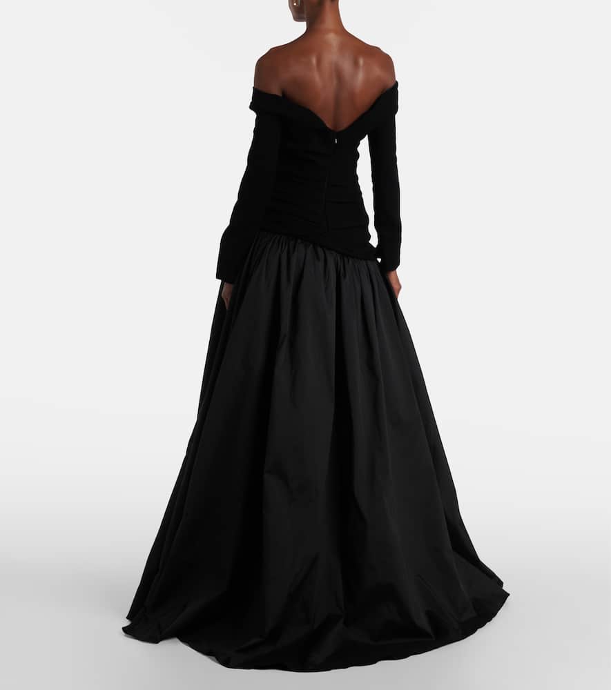 Draped gown