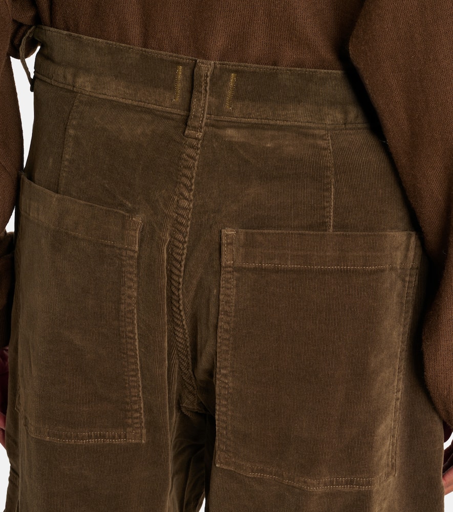 Marcelle low-rise barrel-leg cargo jeans