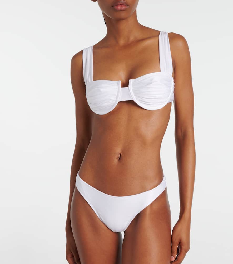 Lenny ruched bikini bottoms