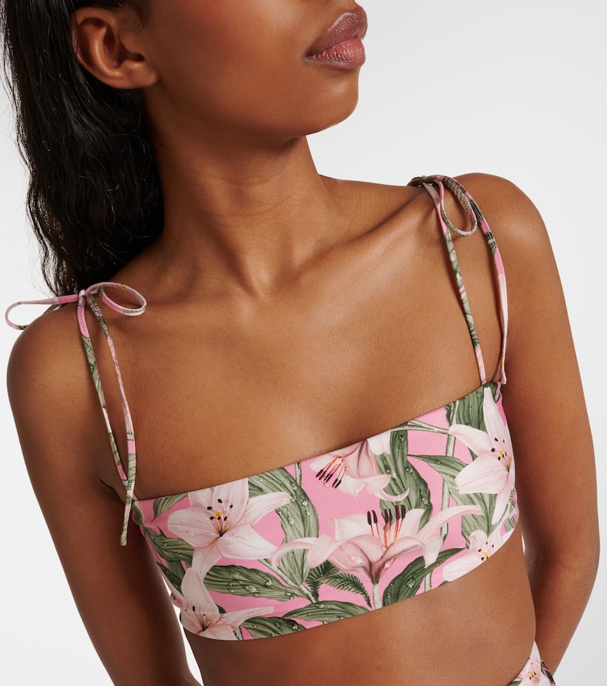 Primavera floral bikini top