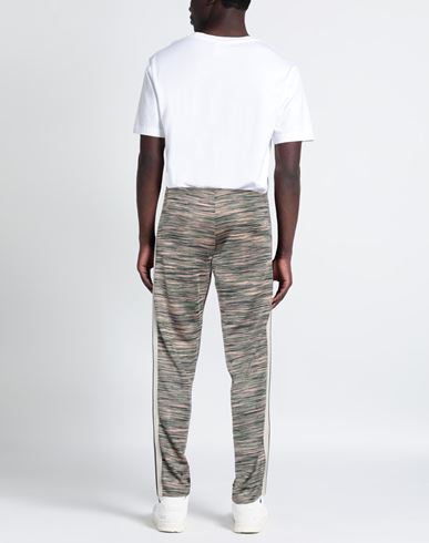 Man Pants Green Size L Viscose, Polyamide, Polyester, Leather