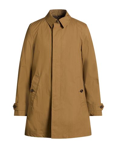 Man Overcoat & Trench Coat Khaki Size 36 Cotton