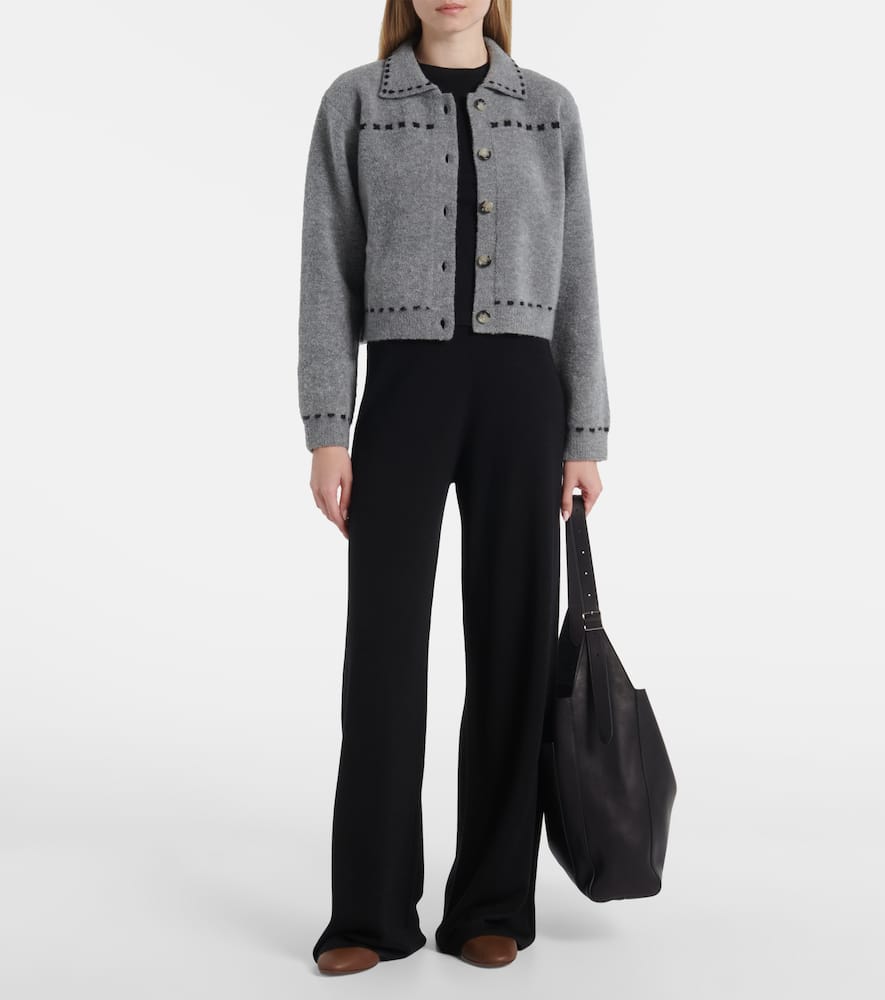 Wool and cashmere-blend cardigan