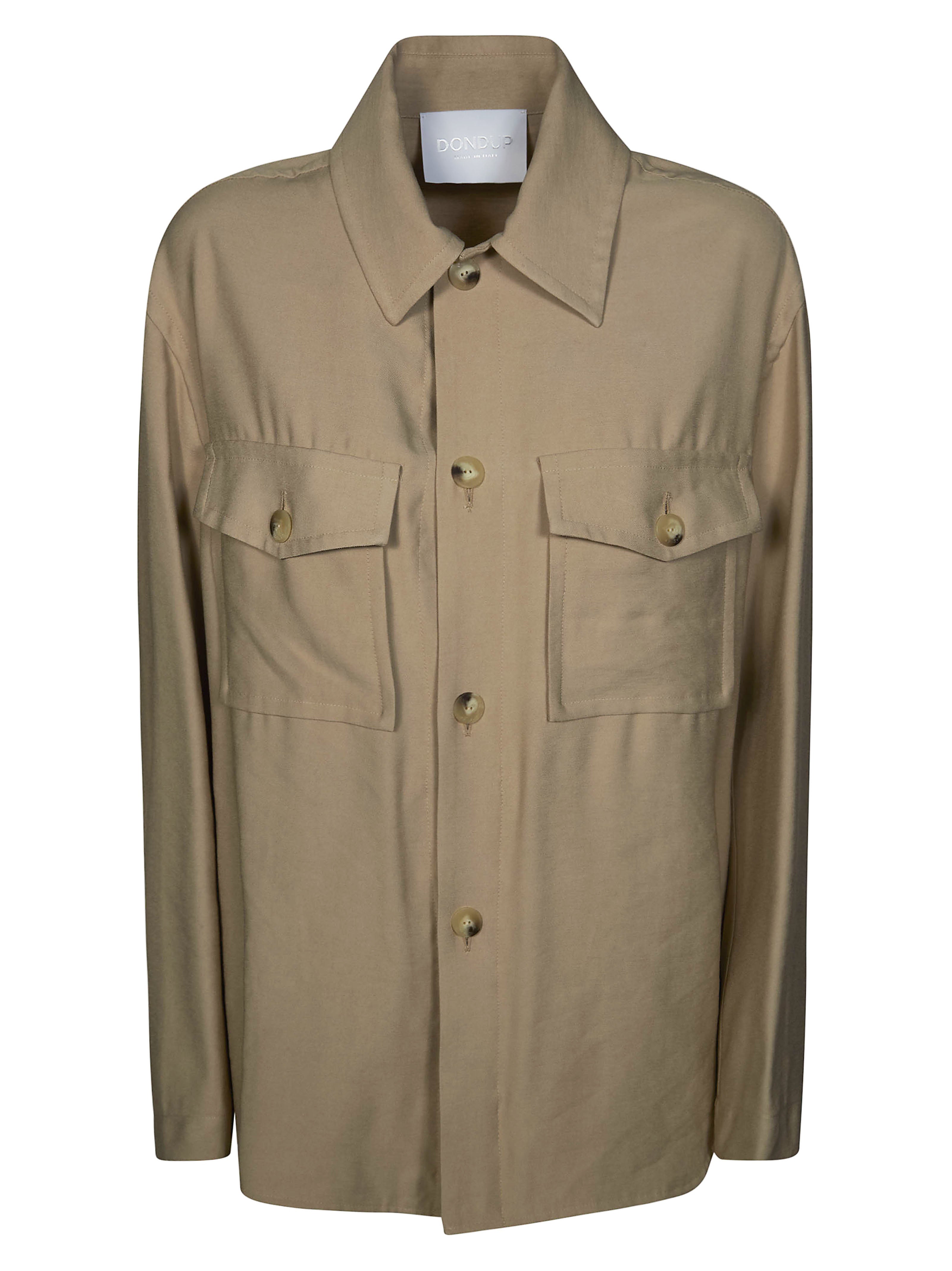 Regular-fit Shirt in Viscose Gabardine for Women