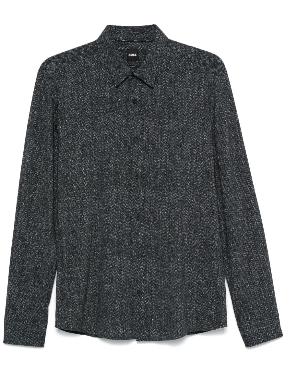 Herringbone shirt - Black