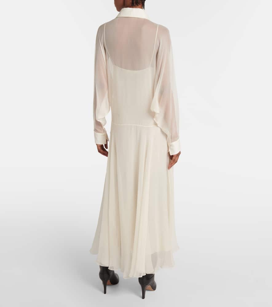 Chloé Silk chiffon shirt dress