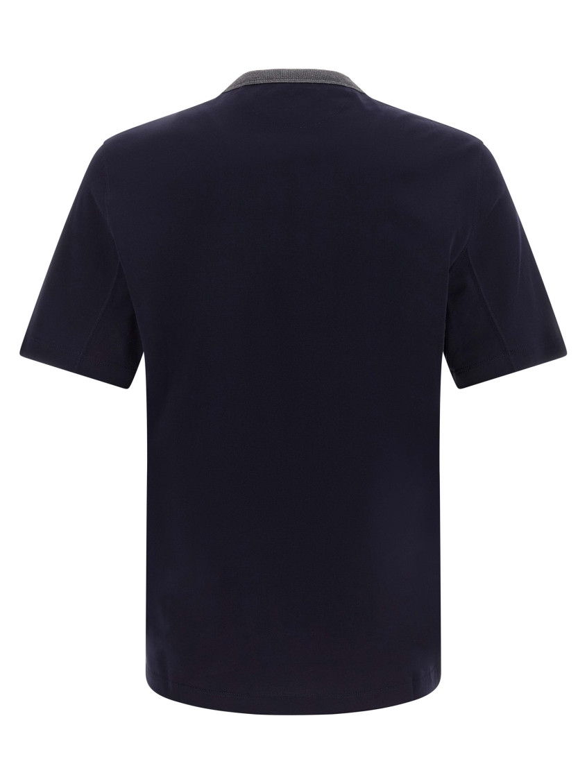 Blue Graphic Crew Neck T-Shirt
