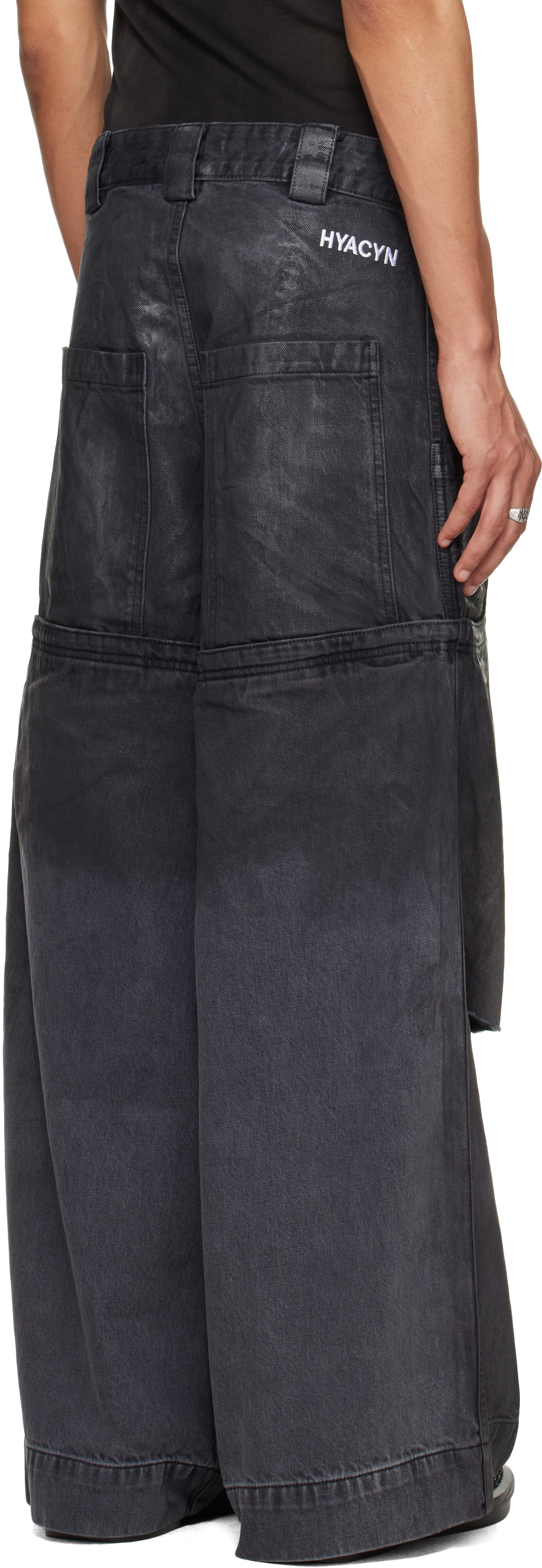 Black Sevar Rof Low Pocket Jeans