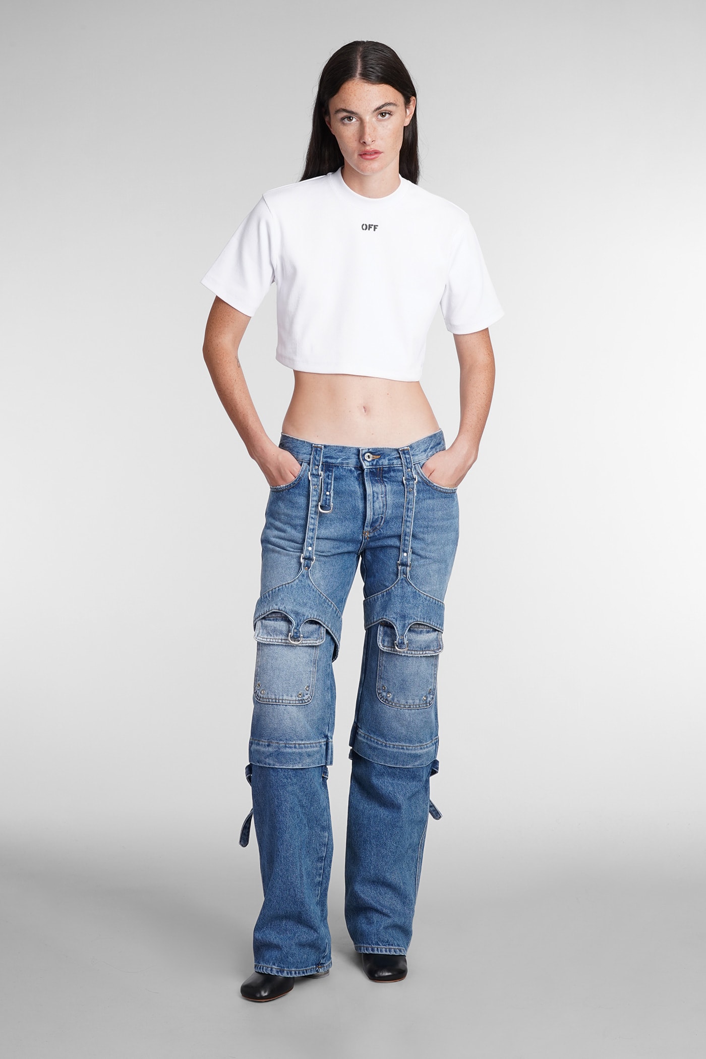 Pants In Blue Cotton