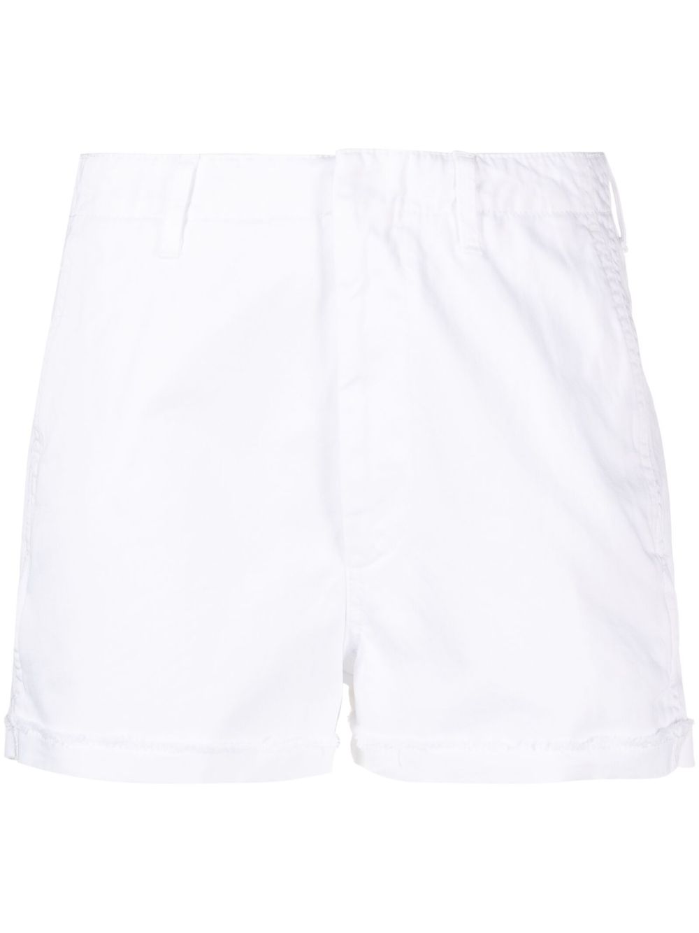 Cotton short shorts - White