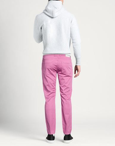 Man Pants Mauve Size 36 Cotton, Lyocell, Elastane
