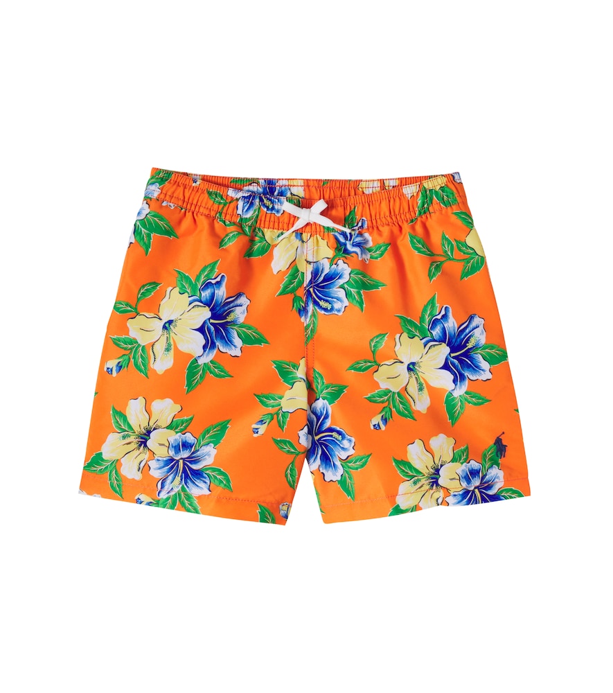 Floral swim trunks