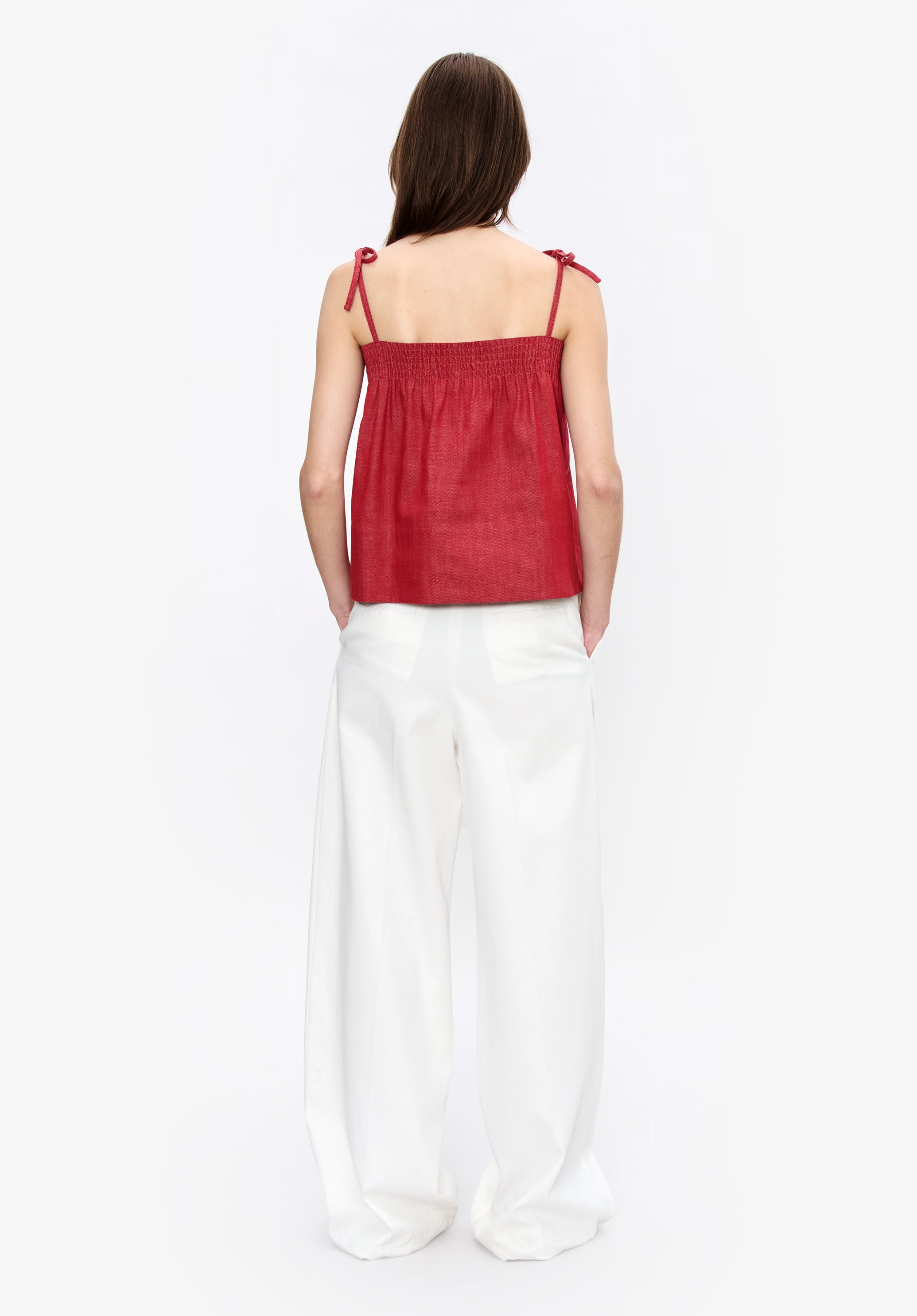 A. P.C. Cléo top Size: 40 in Red