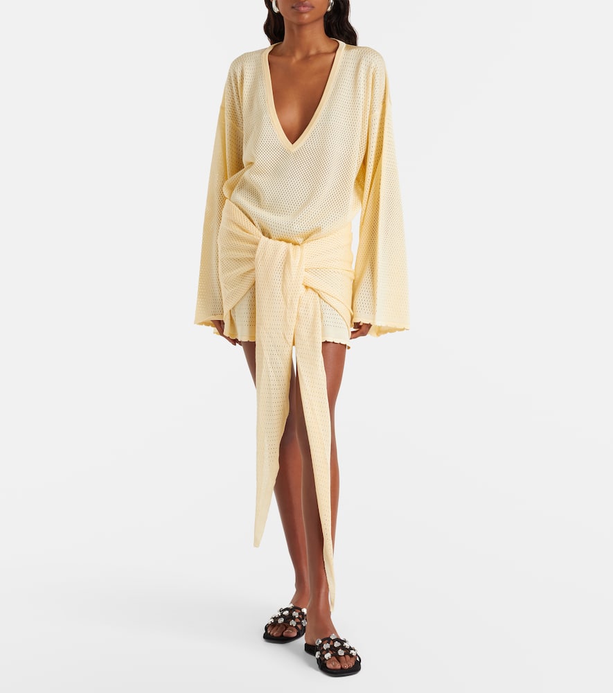 Open-knit minidress