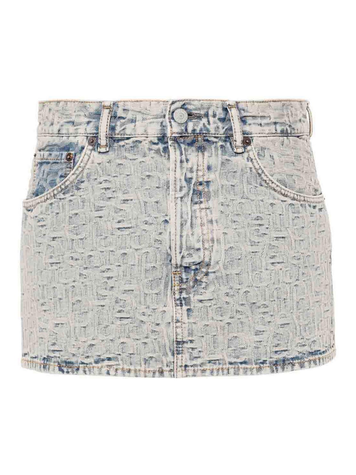 Denim mini skirt