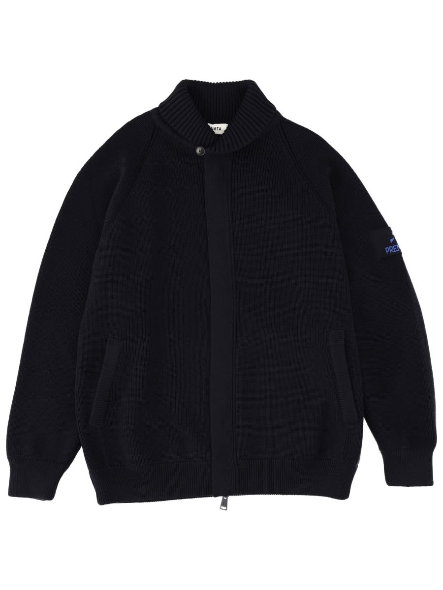 Premiata - ribbed collar jacket side pocket