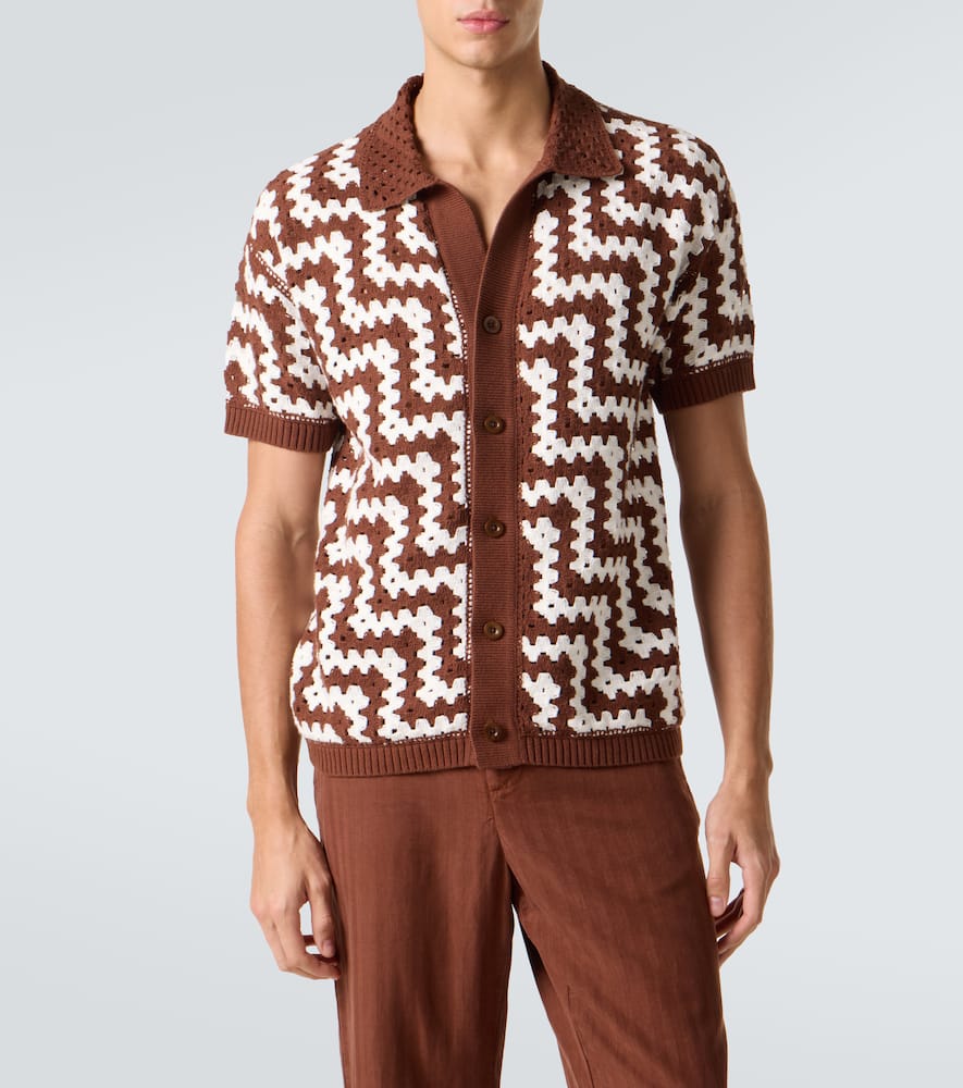 Pinto crochet cotton cardigan