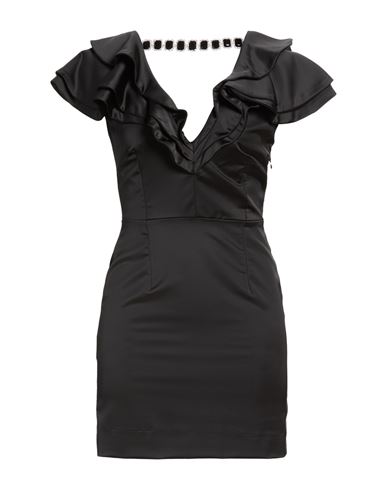 Woman Mini dress Black Size 2 Polyester, Elastane