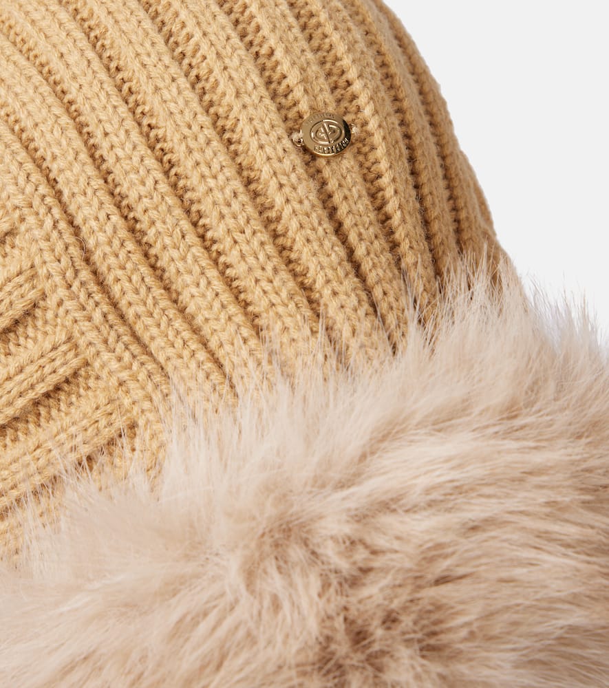 Naomi faux fur-trimmed hood