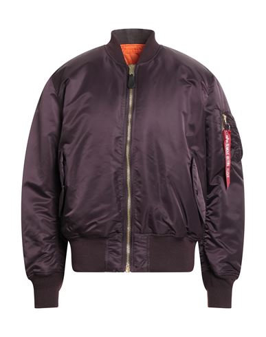 Man Jacket Plum Size S Nylon