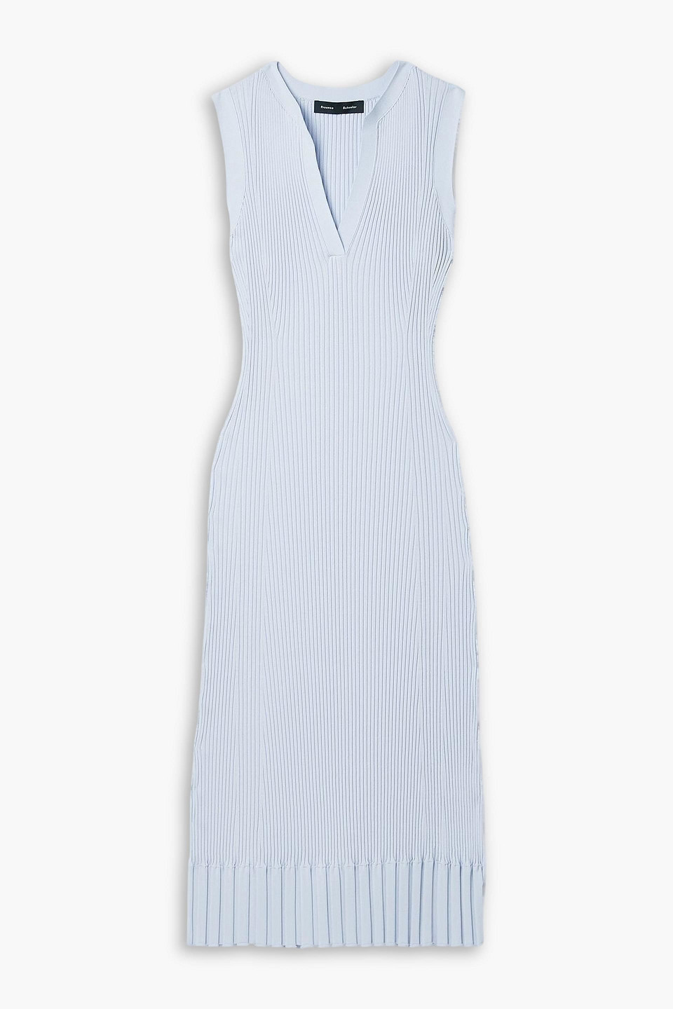 Tatum ribbed-knit midi dress - Blue - S
