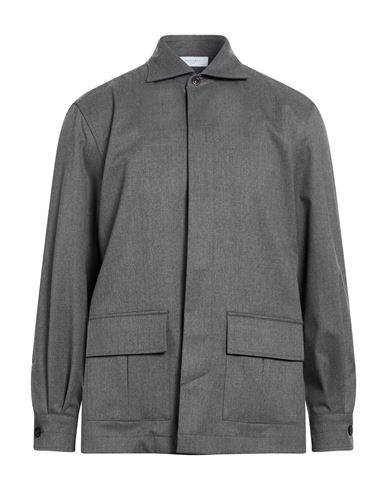 Man Jacket Grey Size 44 Polyester, Virgin Wool, Viscose, Elastane