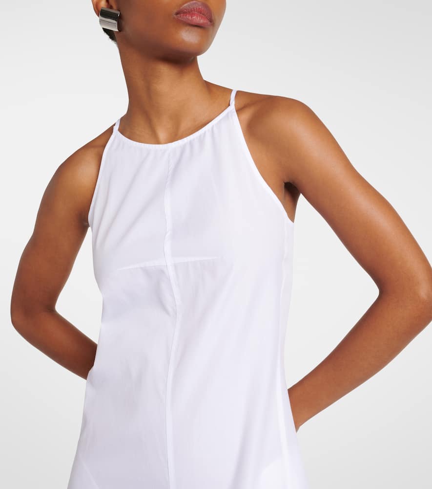 Cactus cotton poplin midi dress