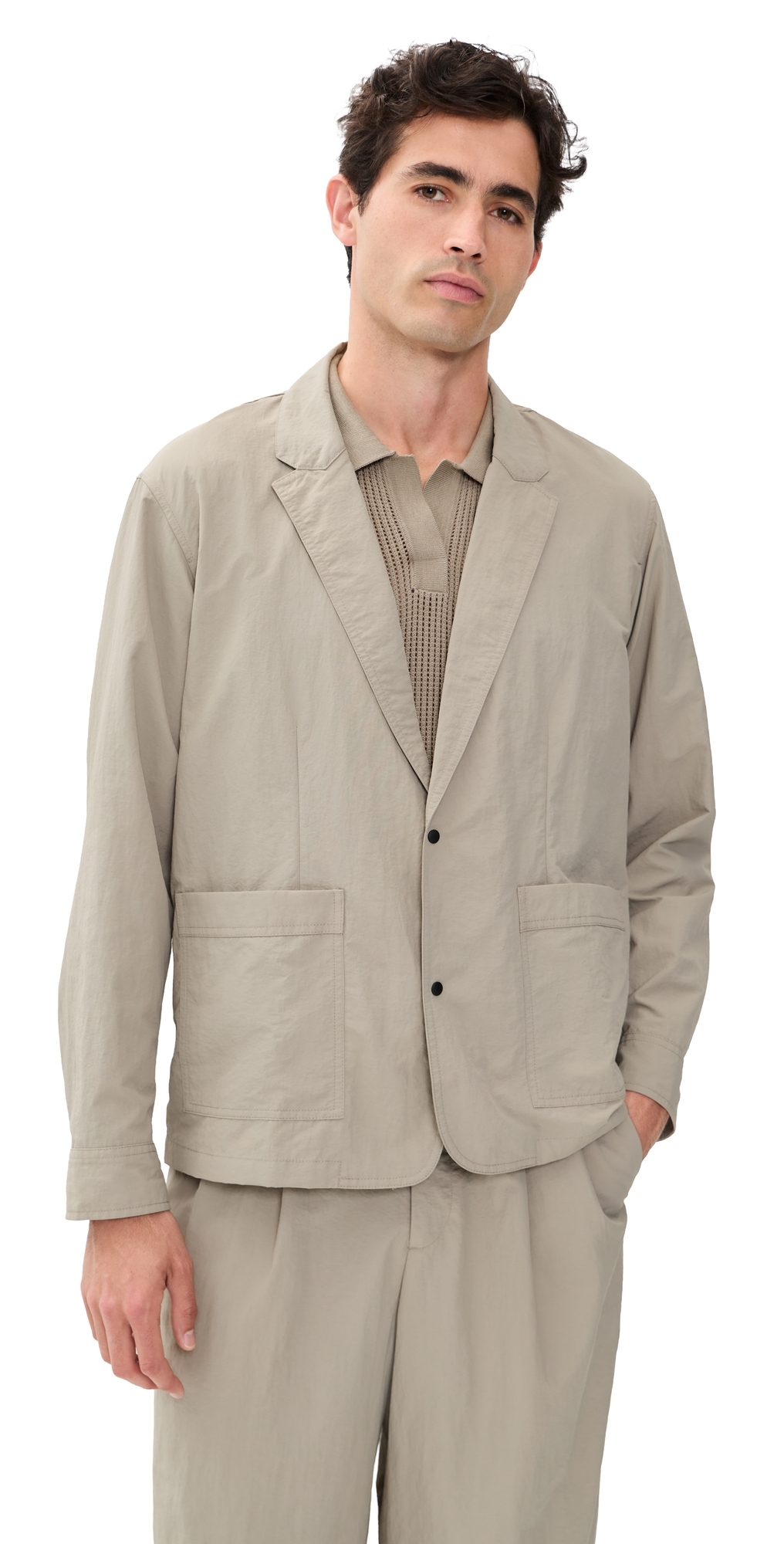 Nylon Beach Blazer Pumice