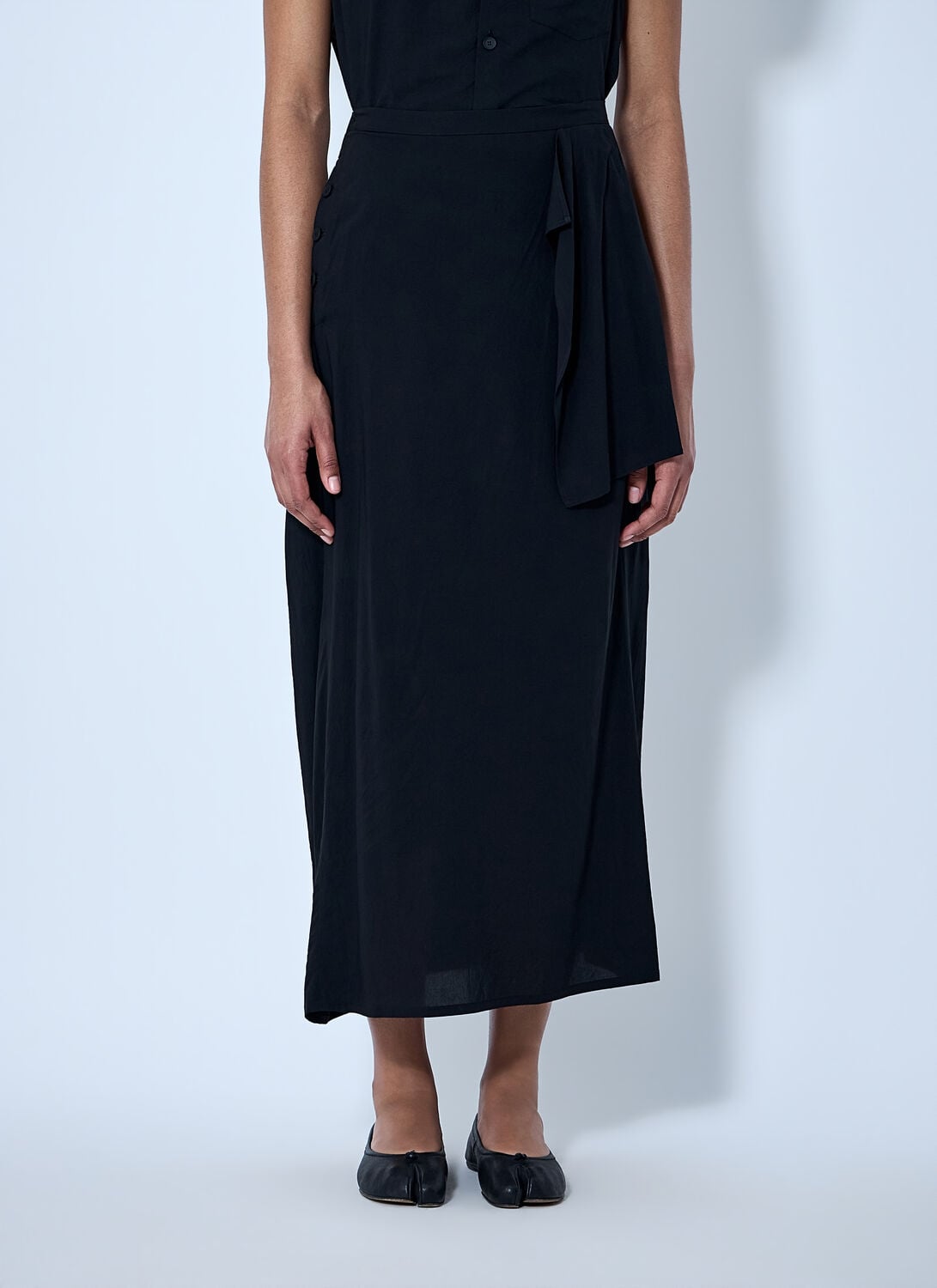 B Twisted Skirt - Woman Skirts Black It