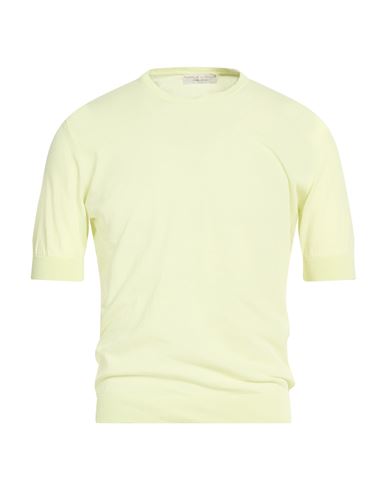 Man Sweater Pastel yellow Size 38 Cotton