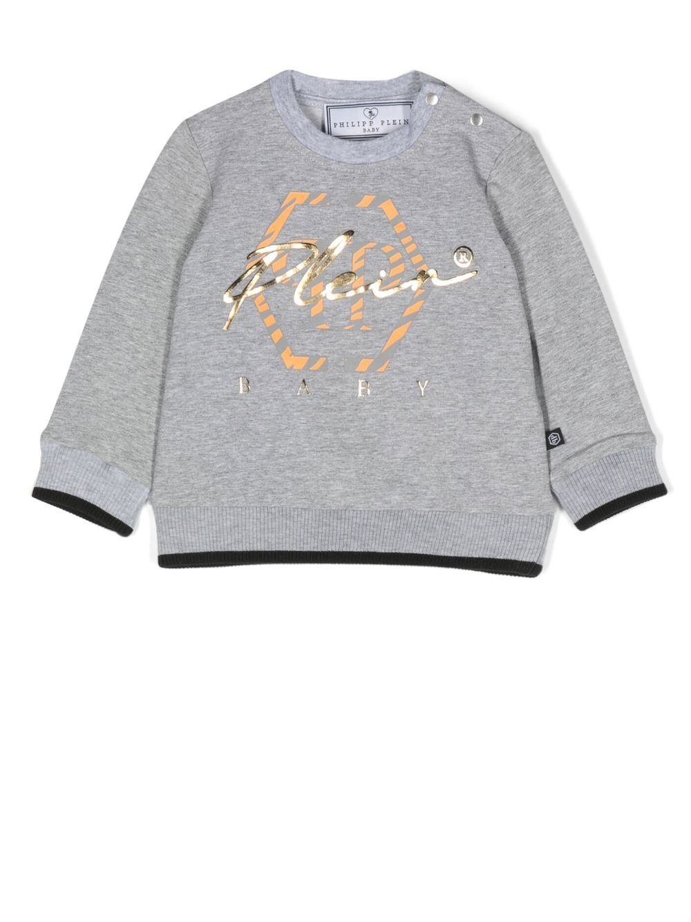 Logo-print cotton sweatshirt - Grey