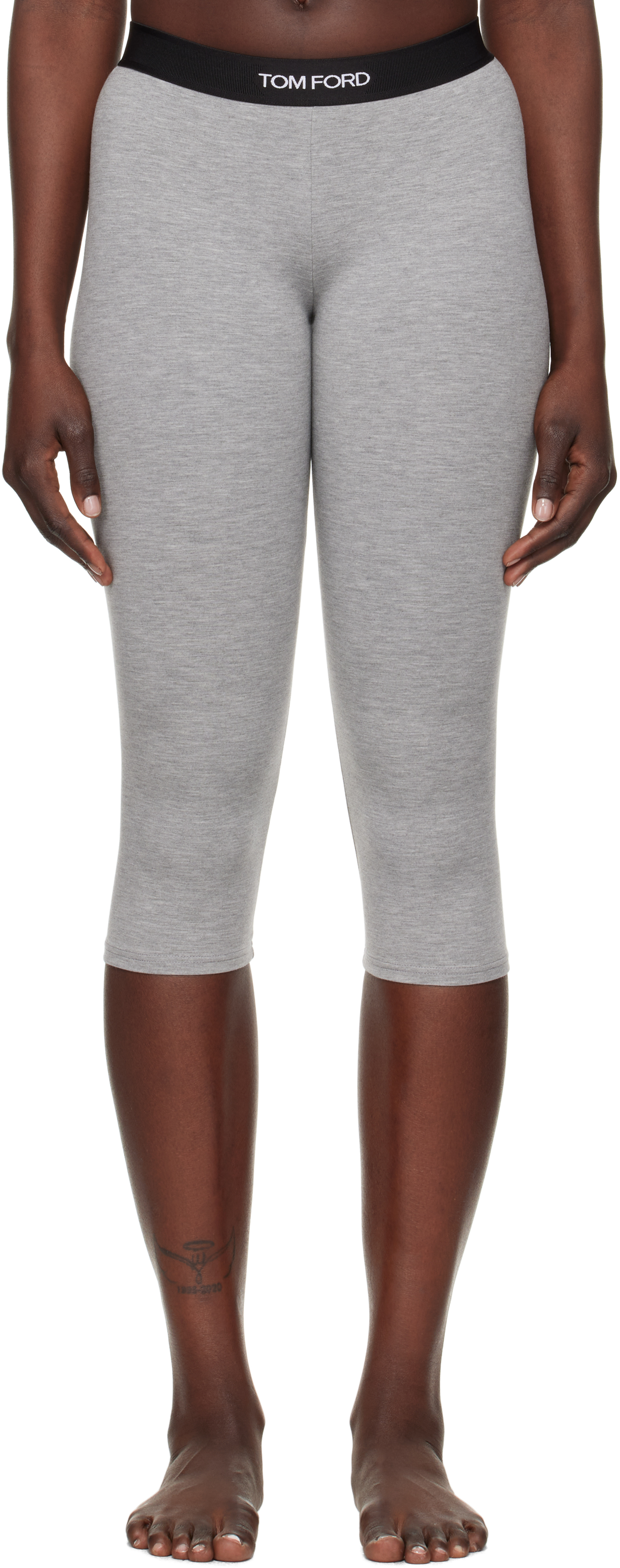 TOM FORD Gray Modal Yoga Short Leggings
