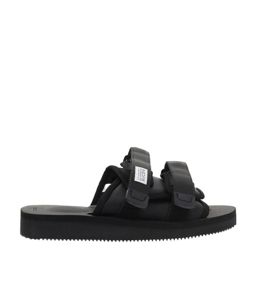Logo-patch touch-strap slides