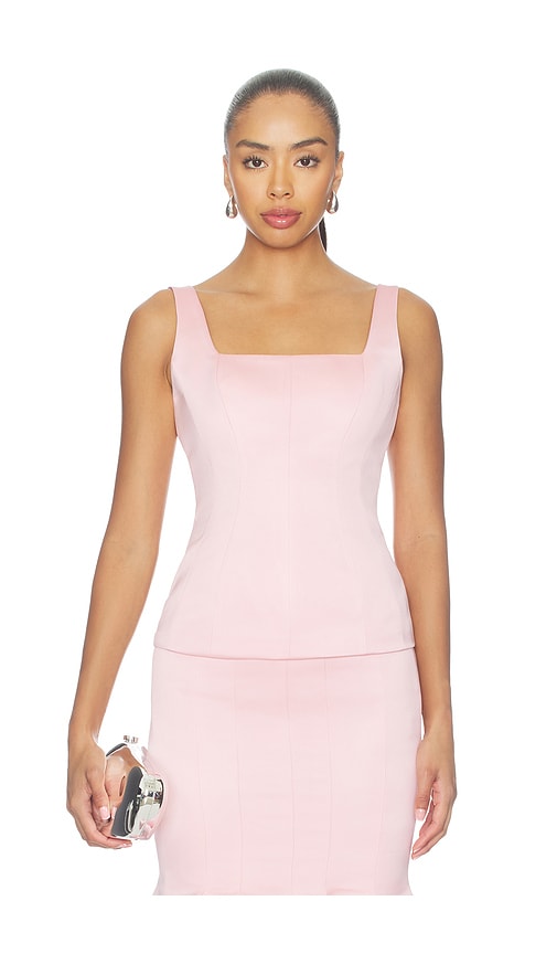 Prabal Gurung Corset Seam Tank in Light Pink. 4 also
