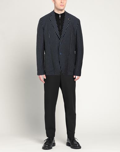 Man Blazer Blue Size 46 Viscose, Polyamide, Cotton, Elastane