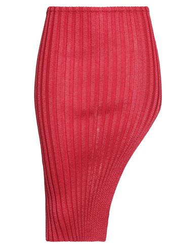 Woman Midi skirt Red Size M/L Textile fibers