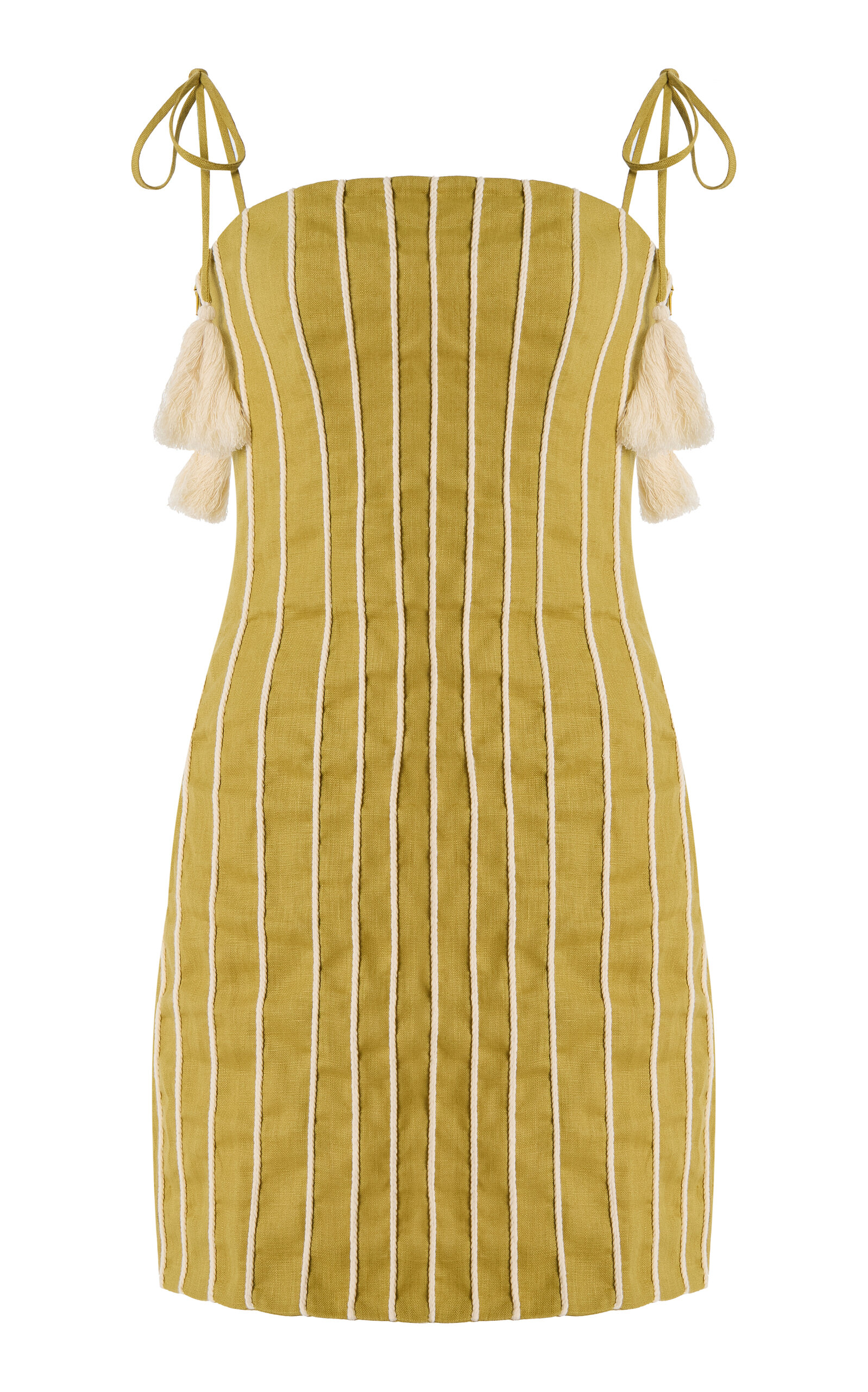 Exclusive Postales Linen Mini Dress - Moda Operandi