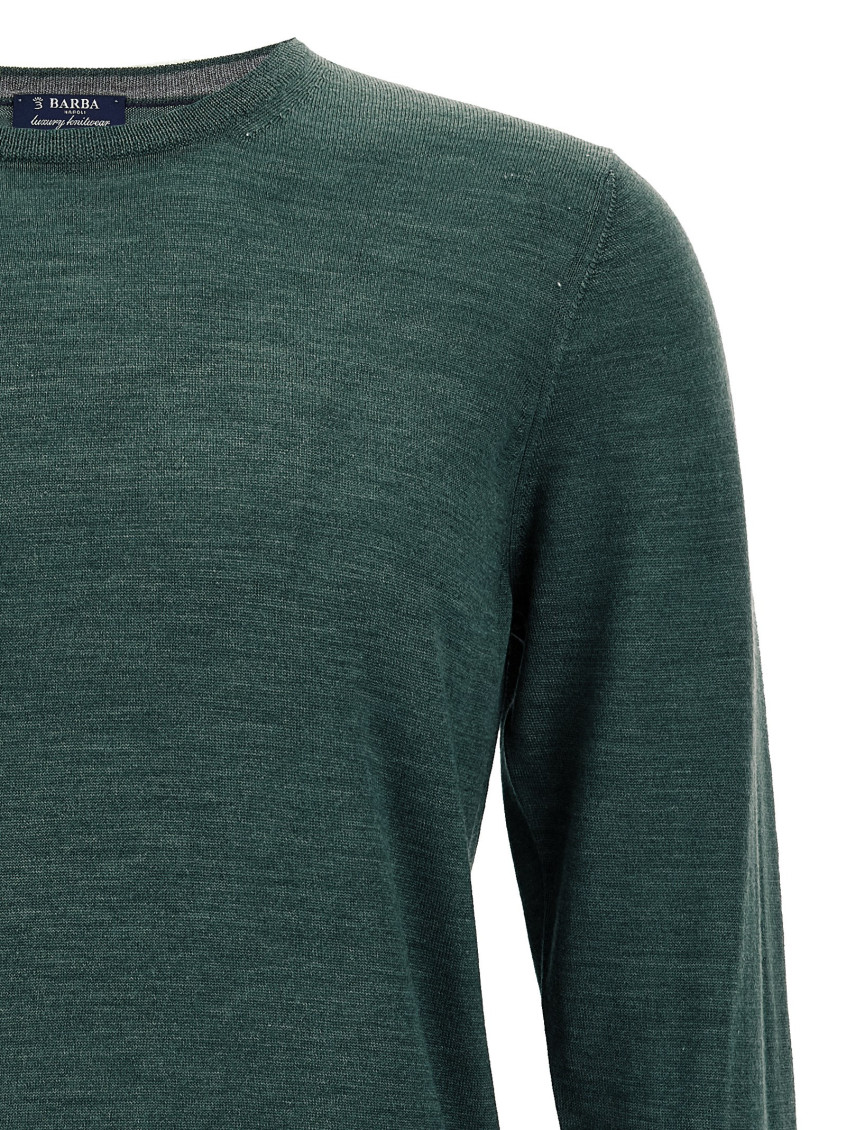Green Crew-Neck Sweater