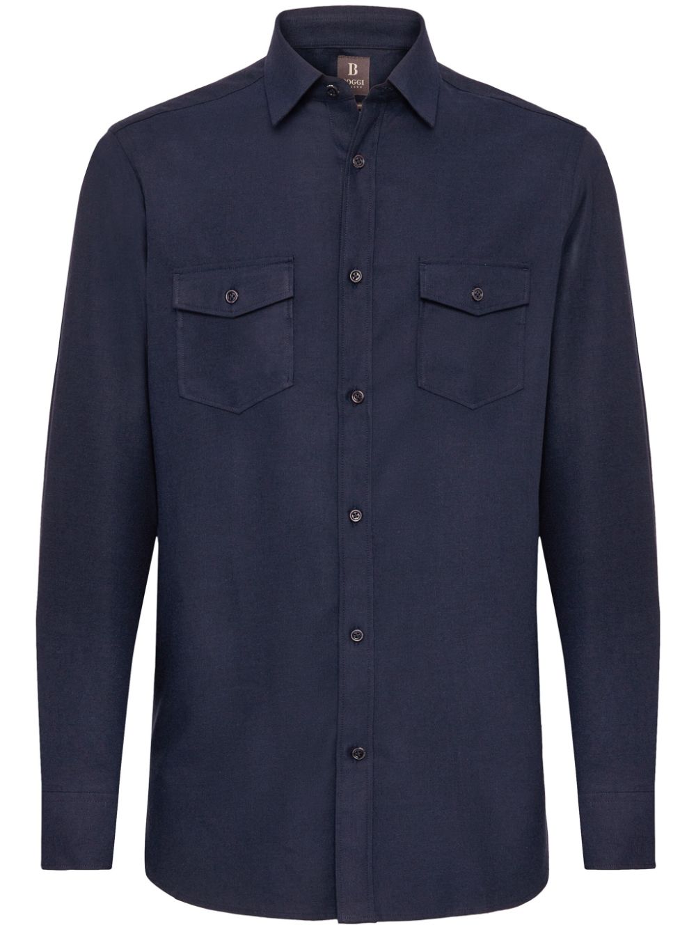 Technical-fabric shirt - Blue