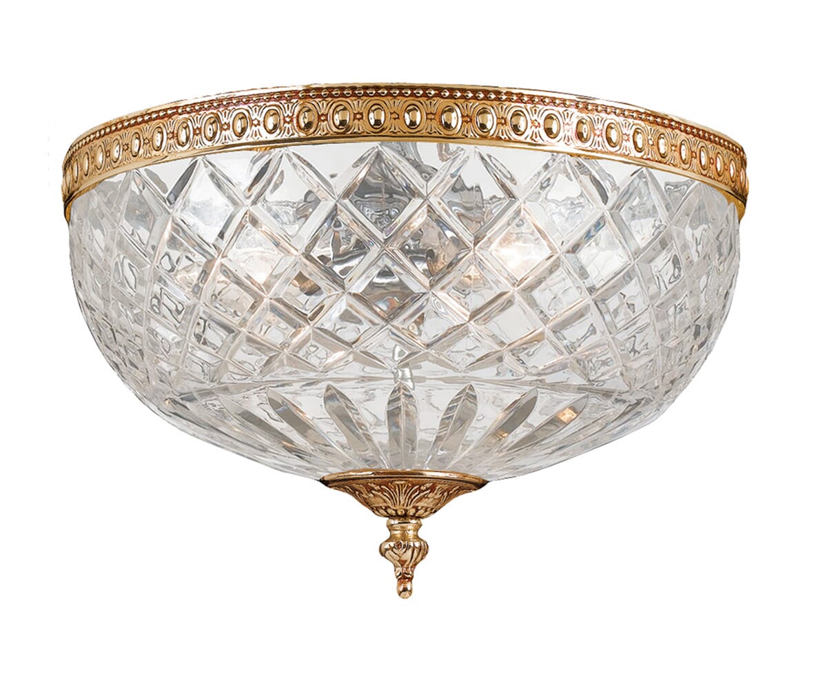 2-Light 10" Ceiling Light in Olde Bra