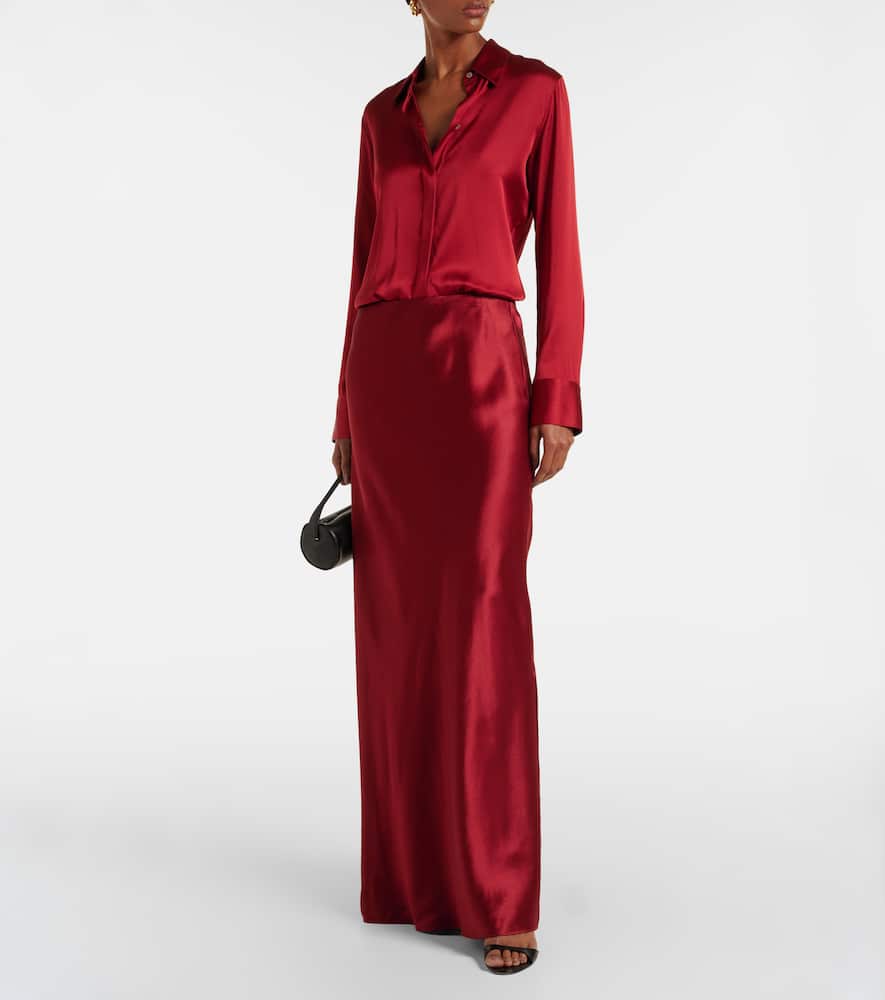 Vince Satin maxi skirt
