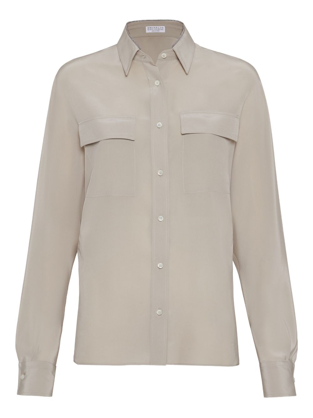 Crepe de chine shirt - Neutrals