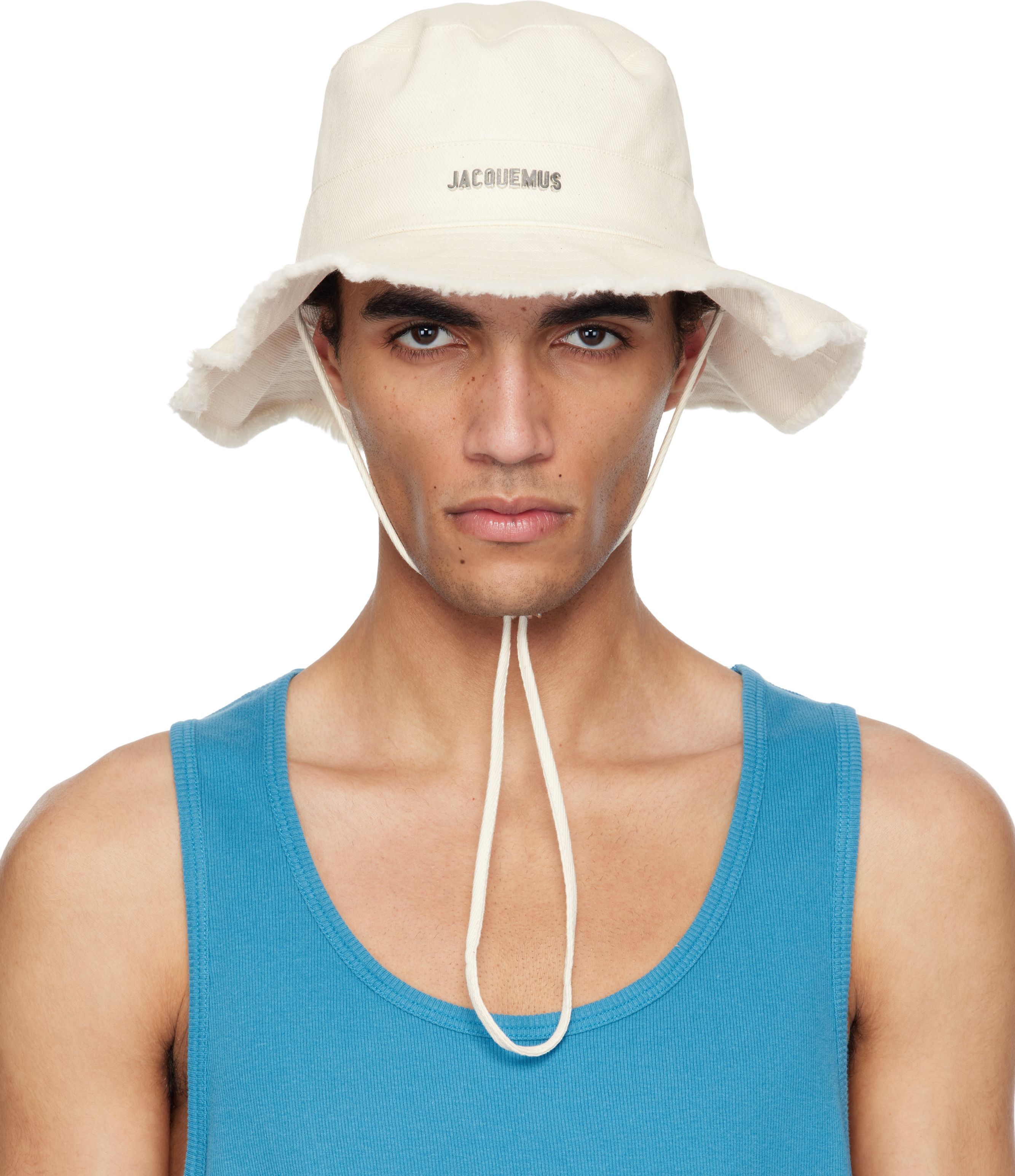 JACQUEMUS Les Classiquesコレクション オフホワイト The Artichaut バケットハット