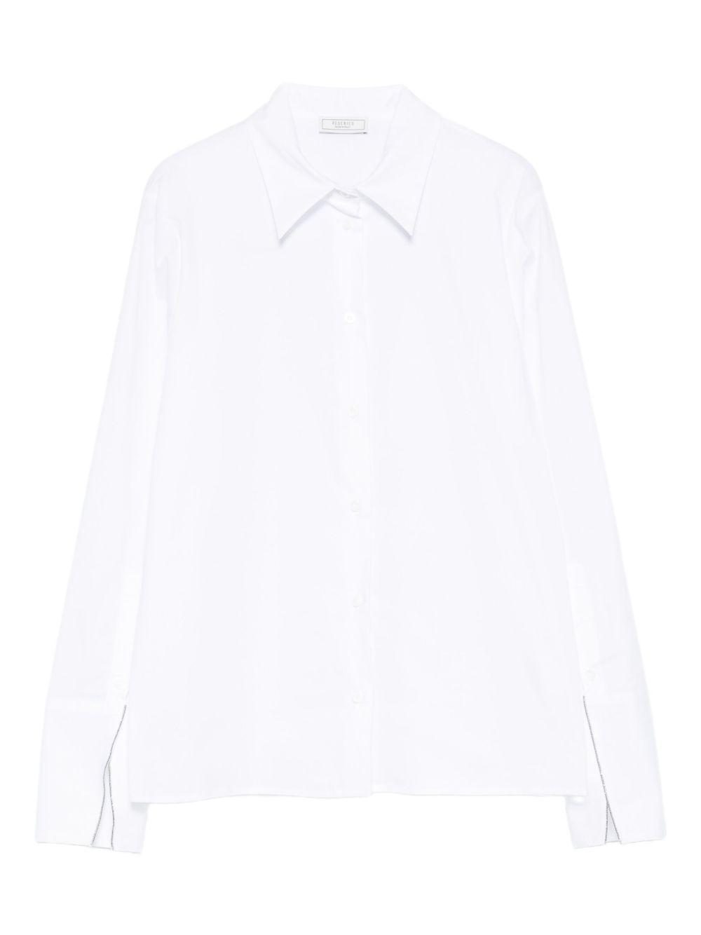 Buttoned-cuff shirt - White