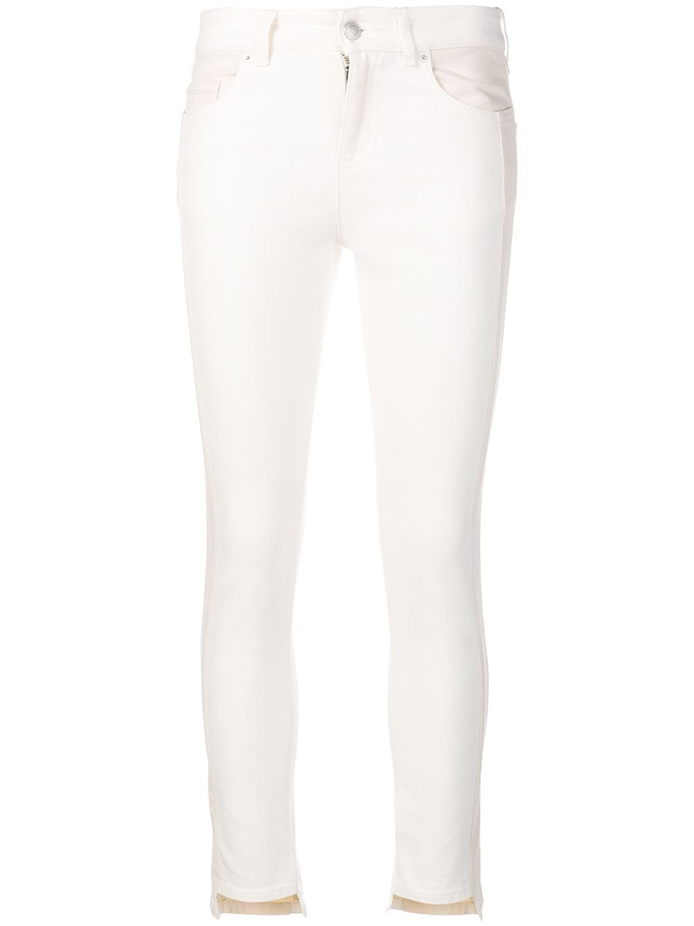 Panelled skinny jeans - Neutrals